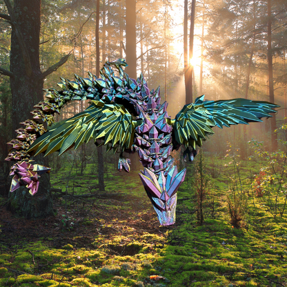 Crystal Wing Dragon Rainbow