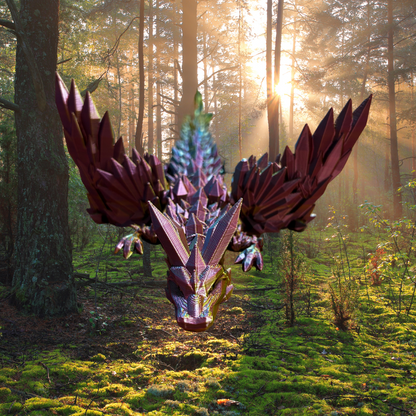 Crystal Wing Dragon Rainbow