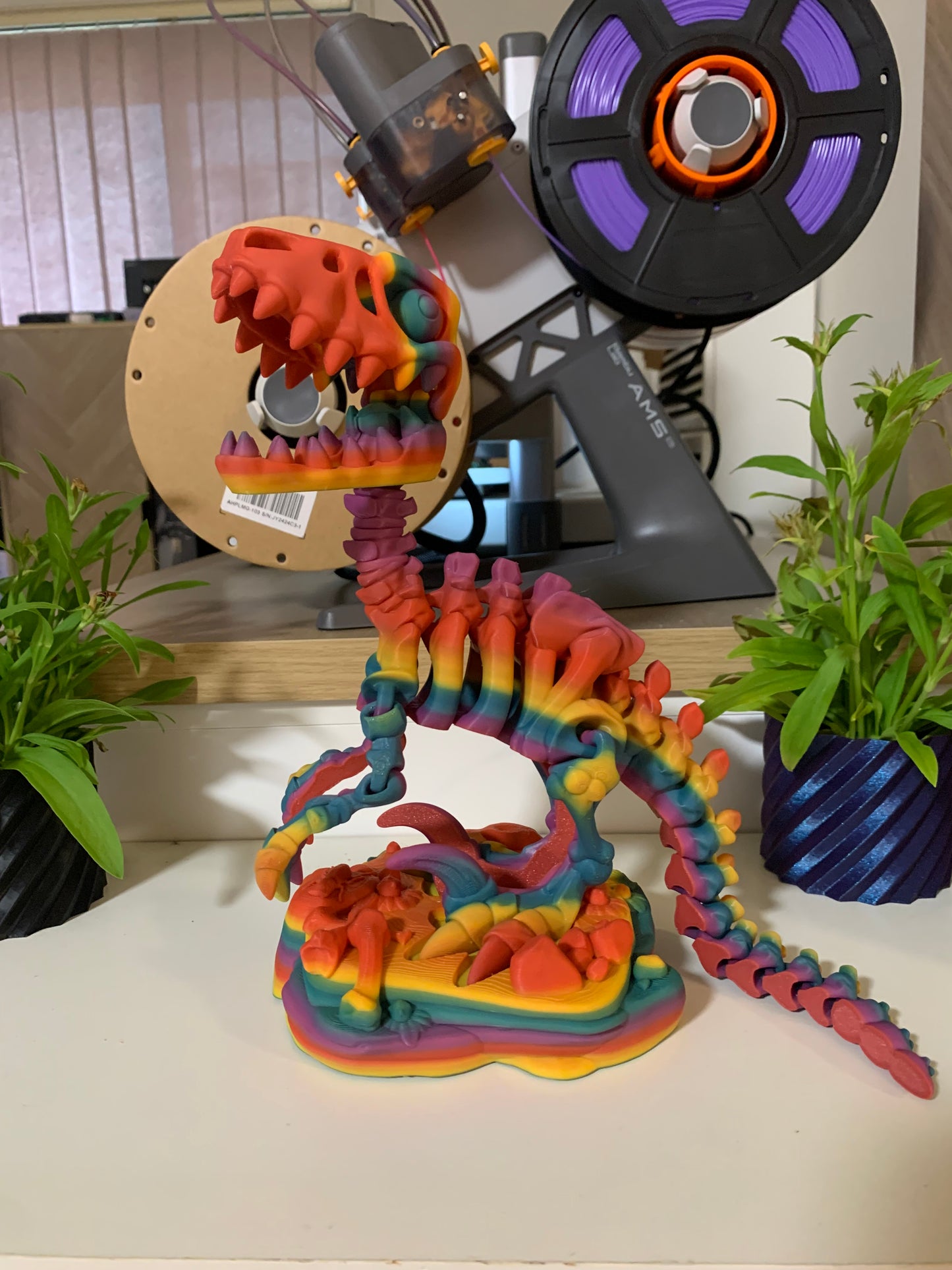 Rainbow articulated Raptor MEGA Size